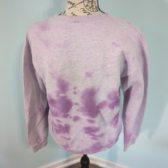 Jimi Hendrix Purple Tie Dye Crewneck Graphic Band Sweatshirt women's small - Picture 2 of 5